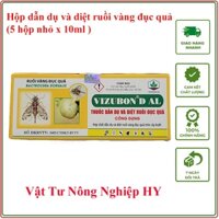 Hộp diệt ruồi vàng đục trái Vizubon ( 5 hộp nhỏ )