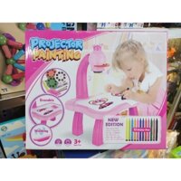 Hộp đồ chơi Bàn vẽ thông minh PROJECTOR PAINTING lắp pin có đèn phát sáng 6776 (tặng kèm pin)