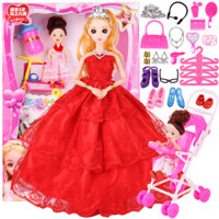 Hộp đồ chơi Búp bê barbie khớp Cô dâu, công chúa kèm phụ kiện búp bê cho bé (giao mẫu ngẫu nhiên)