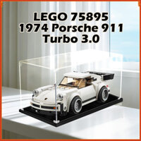[Hộp đồ chơi dũng cảm] Hộp trưng bày Lego Acrylic cho Lego 75895 1974 Porsche 911 Turbo 3.0 Popmart Figurine Labubumu Zimomo cho giày thể thao Bộ sưu tập trang sức