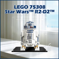 [Hộp đồ chơi dũng cảm] Hộp trưng bày lego Acrylic cho lego 75308 Star Wars R2-D2 Popmart Figurine Labubumu Zimomo cho giày thể thao Bộ sưu tập trang sức