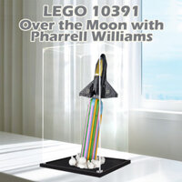 [Hộp đồ chơi dũng cảm] Hộp trưng bày lego Acrylic cho lego 10391 Over the Moon với Pharrell Williams Popmart Figurine Labububumu Zimomo cho giày thể thao Bộ sưu tập trang sức