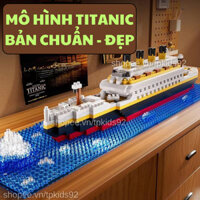 [Hộp] Đồ chơi lắp ghép mô hình tàu Titanic, bộ lắp ráp cho bé trai, hộp quà giáng sinh, noel cho bé, lego tàu Titanic