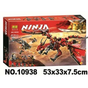 Hộp đồ chơi lắp ráp ninja rồng first bourne 10938