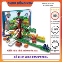 Hộp đồ chơi LEGO PAW PATROL Giải cứu chú mèo trên cây nặng 600gr kích thước 50x30x200cm