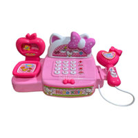 Hộp Đồ Chơi Máy Tính Tiền Siêu Thị Hello Kitty Pin No.5586