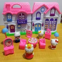 Hộp Đồ Chơi Mô Hình Ngôi Nhà Hello Kitty xinh xắn No.596