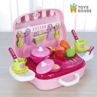 Hộp đồ chơi nấu ăn hình oto cho bé gái bé trai - tiêu chuẩn Châu Âu - Toyshouse 008-915