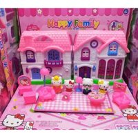 Hộp Đồ Chơi Nhà Hello Kitty Trang Trí Nhà Cửa