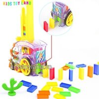 Hộp Đồ Chơi Xe Lửa Pin Xếp Hình Domino - Đồ Chơi Giáo Dục