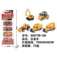 Hộp đồ chơi Xe Sắt Công Trình 33077B-126