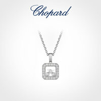 [Hộp đóng gói] Chopard Chopard Happy Diamond Square Mặt dây chuyền vòng cổ kim cương vàng 18K Quà tặng nữ