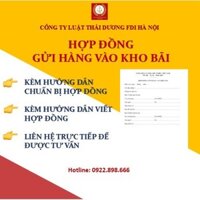 Hợp đồng ký gửi hàng vào kho bãi - Mẫu mới nhất 2023