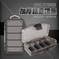 Hộp Dụ Di Động Phụ Kiện Câu Cá Hộp Dụng Cụ Móc Cá Hộp Mồi Giả Hộp Câu Cá Đen Mồi Hộp