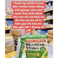 Hộp đựng 24 gói bổ phổi , lọc phổi Nhật Bản cho trẻ em , mẹ bầu