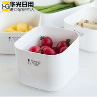 Hộp đựng &amp; bảo quản thức ăn White Pack 1.0L  hình vuông  có thể dùng trong lò vi sóng - Nhập khẩu từ Nhật Bản