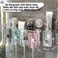 Hộp đựng bàn chải đánh răng thanh lịch có cốc hút và hộp đựng kem đánh răng