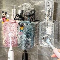 Hộp đựng bàn chải đánh răng thanh lịch ONEHOME có cốc hút và hộp đựng kem đánh răng