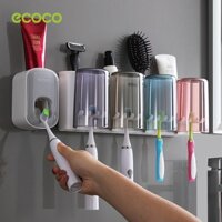 Hộp đựng bàn chải đánh răng Ecoco Hộp đựng kem đánh răng treo tường Dụng cụ vắt cho phòng tắm