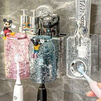 Hộp đựng bàn chải đánh răng thanh lịch có cốc hút và hộp đựng kem đánh răng