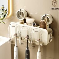 Hộp đựng bàn chải đánh răng YITAQI có cốc chịu tải lớn Sử dụng tại nhà đa chức năng