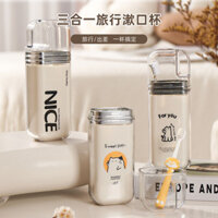 Hộp đựng bàn chải đánh răng cầm tay nhẹ 3 trong 1 Ly súc miệng du lịch đa chức năng