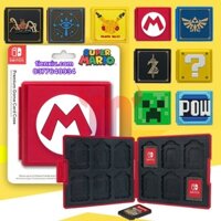 Hộp Đựng băng game Nintendo Switch / Psvita mẫu Mario chữ M GameCard Box hole