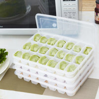 Hộp đựng bánh bao, hộp bảo quản tươi cho tủ lạnh, hộp bảo quản bánh bao đông lạnh, hộp bảo quản không dính, hộp bảo quản có thể rã đông trong lò vi sóng, khay đựng bánh bao J6KU