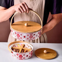 Hộp đựng bánh kẹo Tết. Giỏ quà Tết