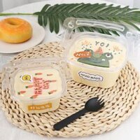 Hộp đựng bánh nhựa trong quai xách HY091