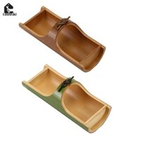 Hộp đựng bánh tráng miệng bằng tre Hộp đựng thực phẩm cho khách sạn dã ngoại gia đình