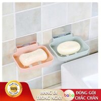 Hộp đựng bánh xà phòng treo tường thoát nước hộp đựng bánh xà bông dán tường hình mặt cười babo TG12