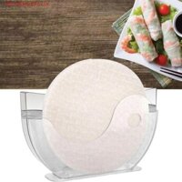 Hộp đựng bao bì giấy gạo SPARKLEFLUX, Hộp bọc cuộn lò xo bán nguyệt trong suốt, Bát nước cuộn lò xo Đế ổn định Hộp đựng bánh ngọt Việt Nam Home