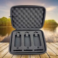 Hộp đựng báo động cắn câu cá Hộp đựng đồ câu cá EVA Foam Pad có khóa kéo 9.8x6.9x2.2in dành cho người đam mê câu cá [eletronicgame.vn]