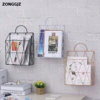 Hộp đựng báo ZONGGJZ, Hộp đựng tạp chí đa năng bằng sắt, Kệ sách cầm tay treo tường