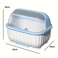 Hộp Đựng Bát Đĩa Có Nắp Đậy, Tủ Bếp Chống Côn Trùng, Bụi Bẩn ,Thoát Nước Ngăn Ẩm Mốc
