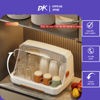 Hộp Đựng Bát Đĩa, Khay Đựng Chén Bát Có Nắp Đậy Trọng Suốt Phòng Chống Bụi Bẩn Gia Dụng ĐK