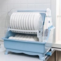 ♣☂❀Hộp đựng bát đũa nhà bếp đặt ống xả bát có nắp đậy tủ mini giá treo bộ đồ ăn hộ gia đình giá để bát đĩa đa năng