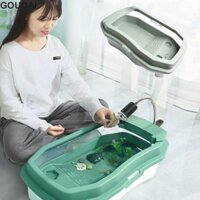 Hộp đựng bể rùa GOUDAI mở rộng môi trường sống với các khu vực để nuôi dưỡng các sinh vật đổ bộ nhỏ