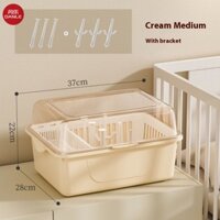 Hộp đựng bình sữa trẻ em hiện đại có nắp và ngăn chống bụi