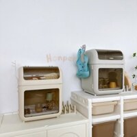 Hộp đựng bình sữa tủ úp bình sữa vuông 2 tầng có nắp đậy nhiều màu sang trọng [Keroshop]