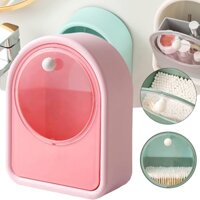 Hộp Đựng Bông Tẩy Trang Gắn Tường Kèm Nắp Đậy Chống Nước Giá Đỡ