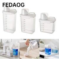 Hộp đựng bột giặt FEDAOG, có nắp đậy Hộp đựng nước giặt kín khí, Hộp đựng đồ giặt trong suốt bằng nhựa đa năng Phụ kiện phòng giặt