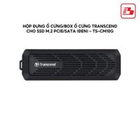 Hộp đựng / Box ổ cứng SSD M.2 PCIe / SATA Transcend TS-CM10G (đen) - Bảo hành 2 năm