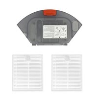 Hộp đựng bụi bình nước 2 trong 1 cho Xiaomi Mijia E10 E12 B112 Robot hút bụi Phụ tùng thay thế Bộ lọc Hepa Phụ kiện bộ phận