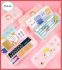 Hộp Đựng Bút 2 Tầng Sáng Tạo Cho Bé - Hàng Chính Hãng  Màu , Họa Tiết Giao Ngẫu Nhiên  - Ngẫu nhiên