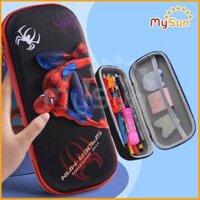 Hộp đựng bút 3D bằng nhựa siêu cute giá rẻ cho bé gái, trai học sinh MySun - Spider Man