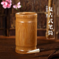 Hộp đựng bút bằng tre Hộp đựng bút để bàn Hộp đựng bút bằng tre cổ phong cách Trung Quốc