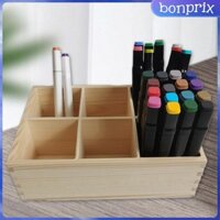 Hộp đựng bút chì bằng gỗ 6 phụ kiện sắp xếp Hộp đựng đa năng cho máy đánh dấu văn phòng Highlighter