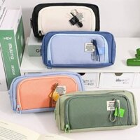 Hộp đựng bút chì Canvas Panda cho bé gái, Hộp đựng bút chì giá trị cao dung tích lớn cho trẻ em